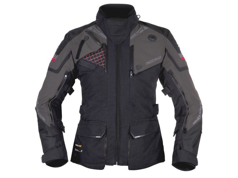 Modeka Panamericana II Tex-Jacke Damen (schwarz/dunkelgrau)