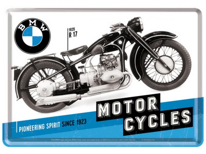 Nostalgic-Arts BMW Timeline Blechpostkarte (10x14cm)