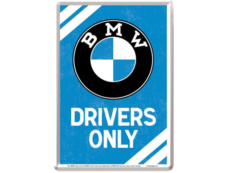 Nostalgic-Arts BMW Drivers Only Blechpostkarte (10x14cm)