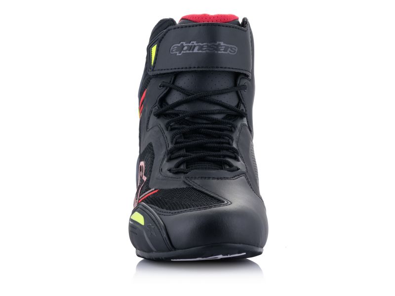 Alpinestars Faster 3 Rideknit Motorradschuhe Herren (schwarz/rot/gelb)