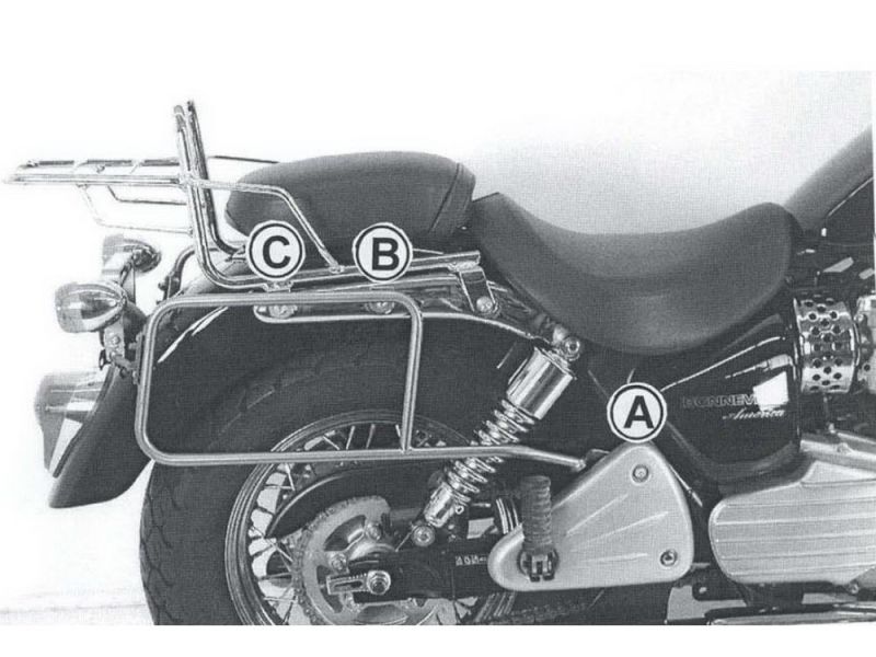 Hepco & Becker Satteltaschenhalter Triumph Bonneville America / Speedmaster (2002-2010)