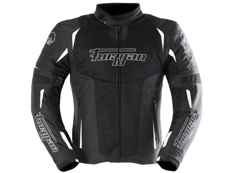 Furygan Ultra Spark 3in1 Vented+ Motorradjacke (schwarz / weiß)