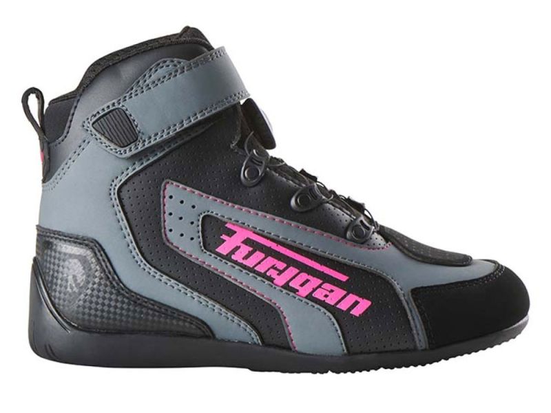 Furygan V4 Easy D3O belüftete Motorradschuhe Damen (schwarz / pink)