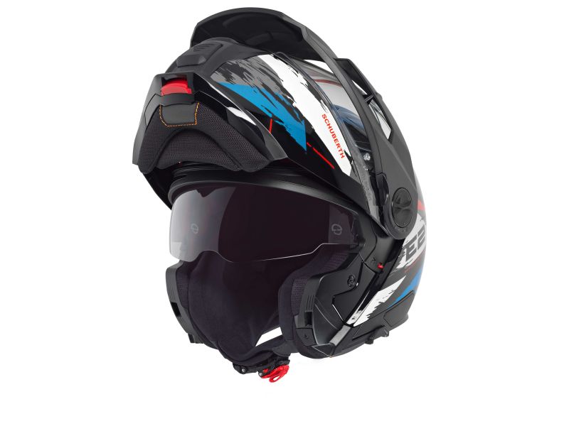 Schuberth E2 Trail Blue Motorradhelm (Schwarz/Weiß/Blau)