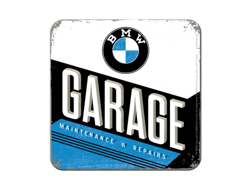 Nostalgic-Arts Untersetzer BMW Garage (9x9cm)