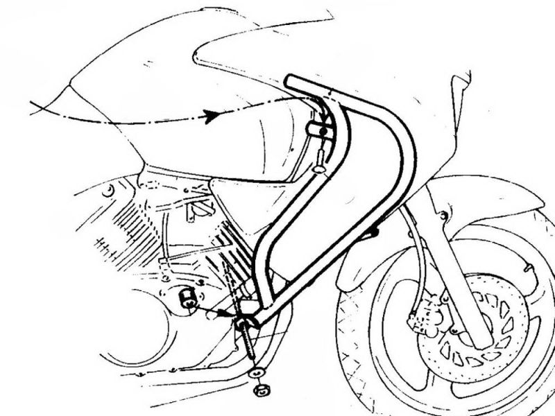 Hepco & Becker Sturzbügel Honda XL 125 Varadero (2001-2006)
