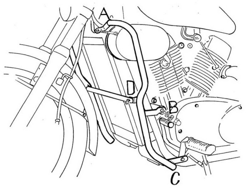 Hepco & Becker Sturzbügel Kawasaki VN 1500 (1988-1993) VN 1500 SE (1988-1994)