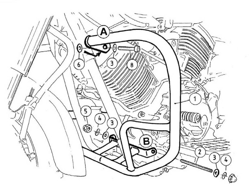 Hepco & Becker Sturzbügel Yamaha XVS 1100 DragStar