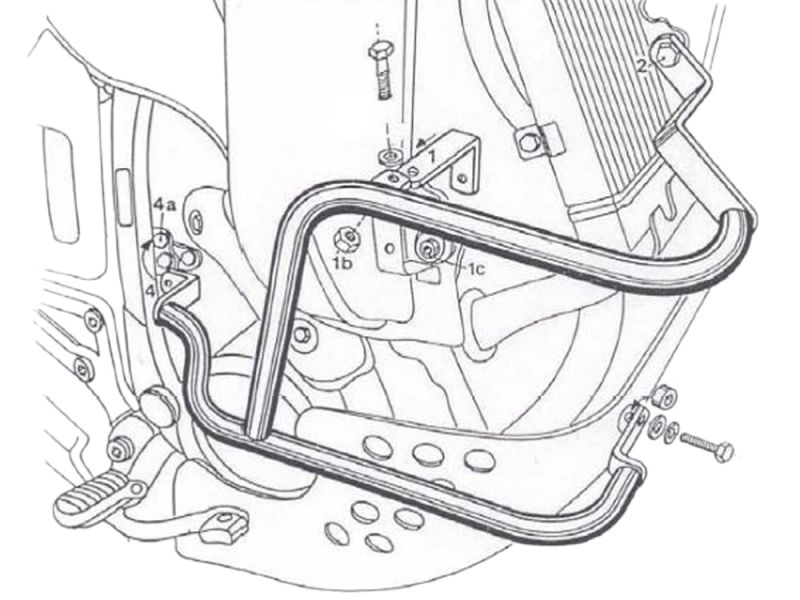 Hepco & Becker Sturzbügel Honda XRV 650 / 750 Africa Twin (schwarz 1988-1992)