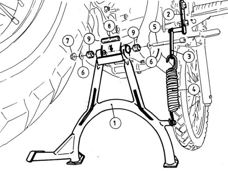 Hepco & Becker Hauptständer Yamaha XT 660 R / X