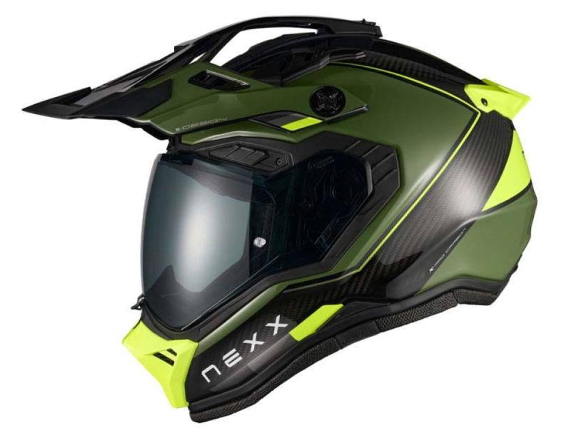 Nexx X.Rally Motorrad Integralhelm (grün / neongelb)
