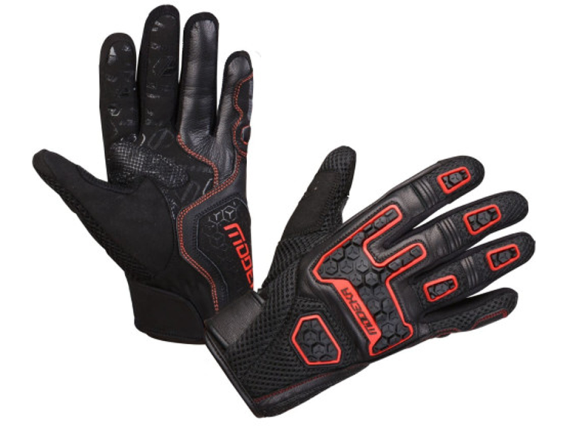 Modeka Dracon Handschuhe (Schwarz/Rot)