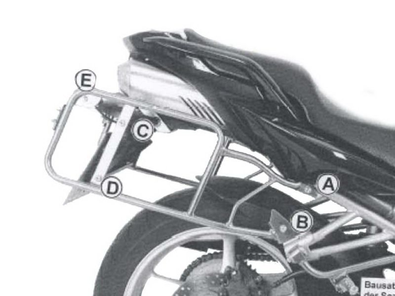 Hepco & Becker Kofferträger Yamaha FZ 6 / Fazer (2004-2006 silber)