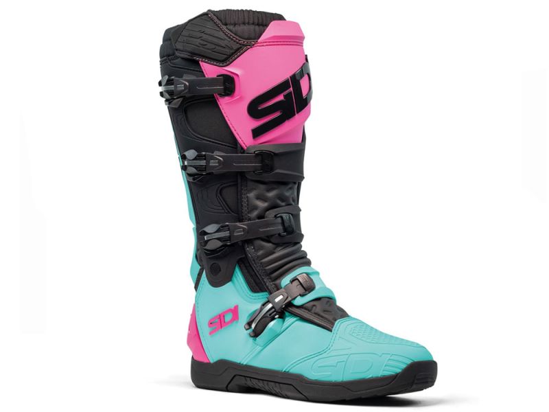 Sidi X Power SC Cross Stiefel (minze / schwarz / pink)