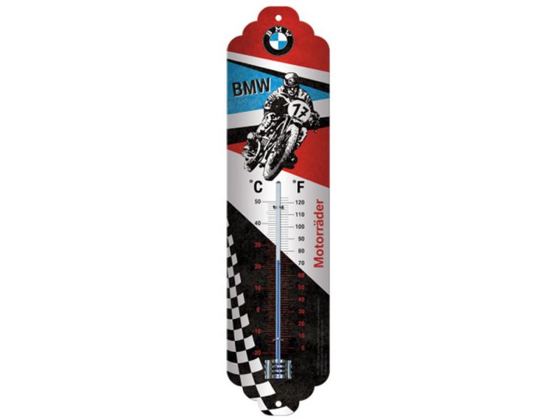 Nostalgic-Arts Thermometer BMW Motorräder (7x28cm)