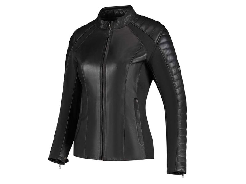 Rusty Stitches Donna Motorradjacke Damen (schwarz)