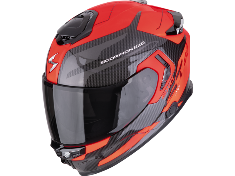 Scorpion EXO-GT SP Air Flex Motorradhelm (Schwarz/Neonrot)