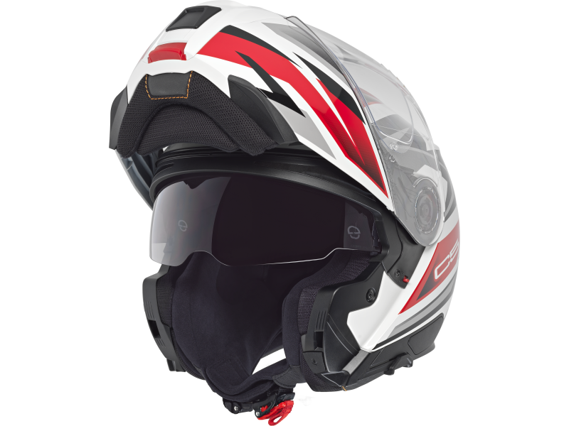 Schuberth C5 Zenith Red Motorradhelm (Weiß/Rot/Grau/Schwarz)