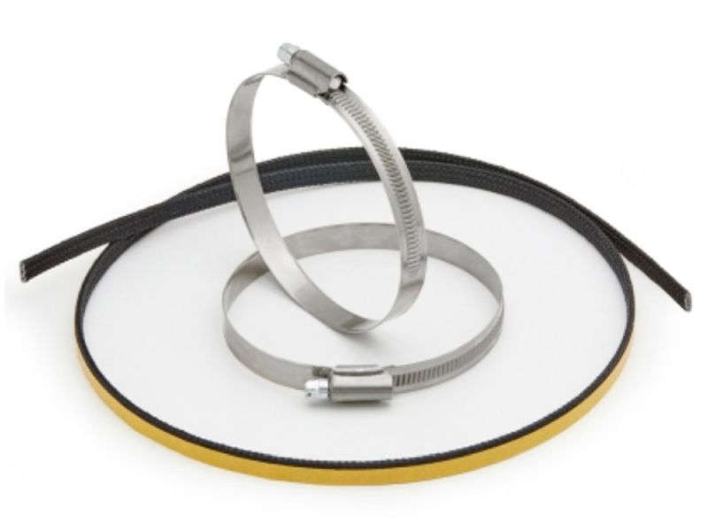 GIVI S290 Bänderkit Edelstahl (für Durchmesser 80-100mm)