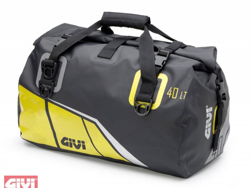 GIVI Easy Bag WaterpROOF Gepäckrolle mit Tragegurt (40 Liter | schwarz / gelb)