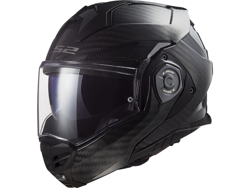 LS2 FF901 Advant X Carbon Klapphelm (schwarz/Carbon Glanz)