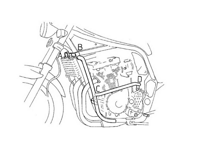 Hepco & Becker Sturzbügel Suzuki GSF 600 / S Bandit (1996-1999 chrom)
