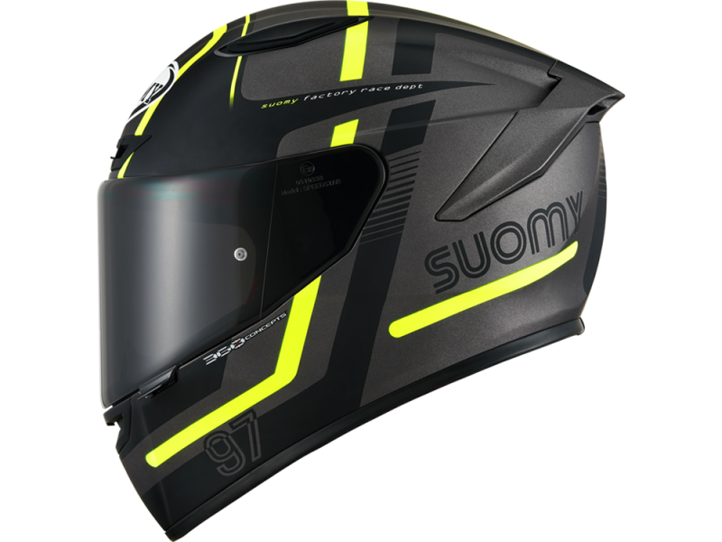 Suomy Track-1 Ninety Seven Integralhelm unisex (schwarz/gelb)