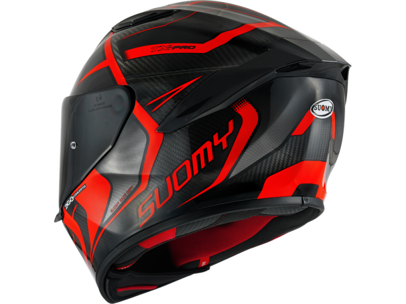 Suomy TX-Pro Carbon Advance Integralhelm (schwarz/carbon/rot)