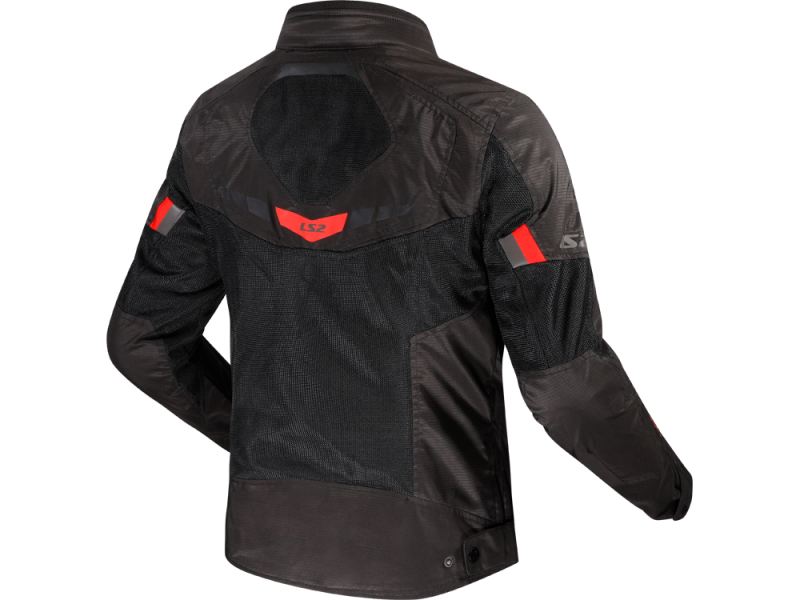 LS2 Garda Air Motorradjacke (Schwarz/Rot)