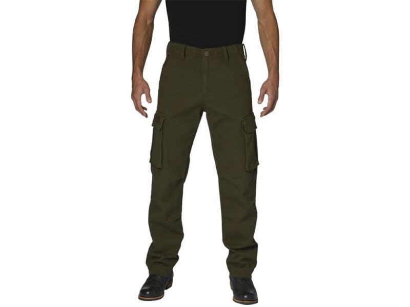 Rokker Cargo Motorradhose inkl. Protektoren Herren Kurz (olive)