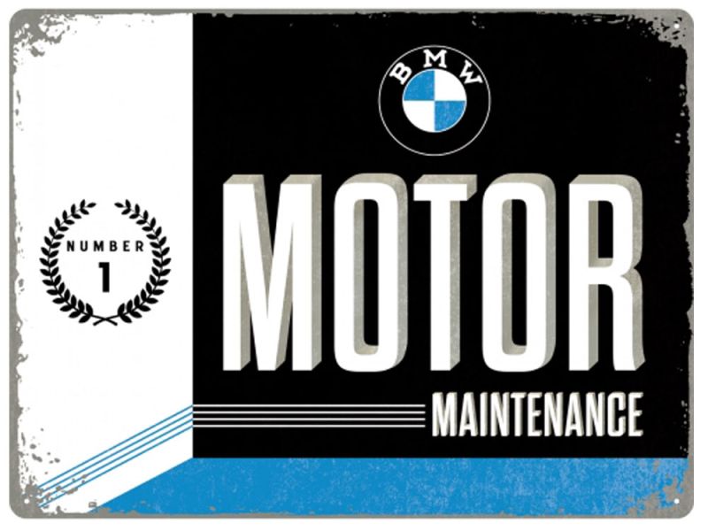 Nostalgic-Arts BMW Motor Blechschild (30x40cm)