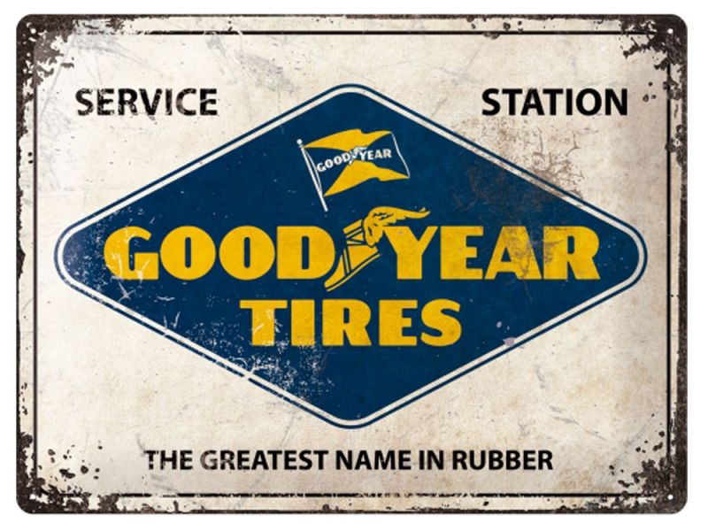 Nostalgic-Arts Goodyear Logo Blechschild (30x40cm)