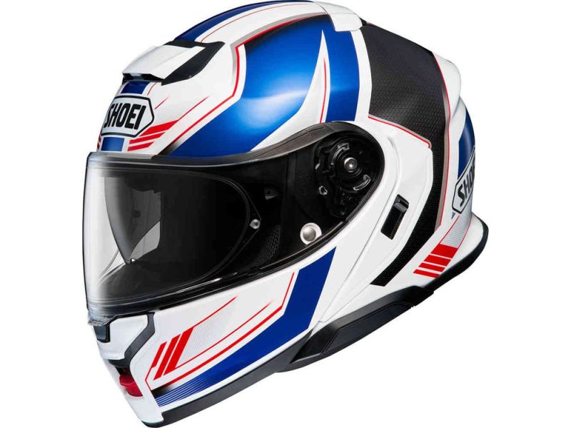 Shoei Neotec lll Grasp TC-10 (Weiß/Blau/Rot)