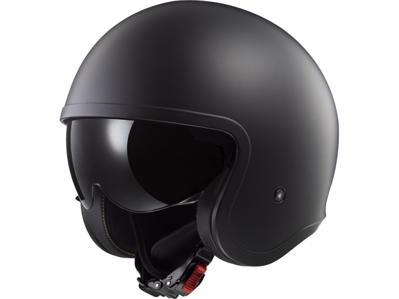 LS2 OF599 Spitfire II Solid Motorradhelm (Schwarzmatt)
