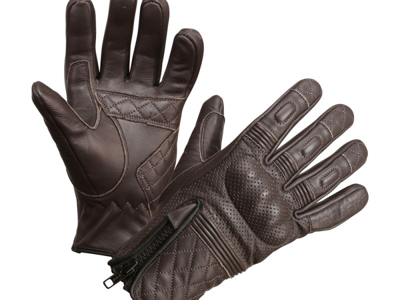 Modeka Parkar Motorradhandschuhe Herren (braun)