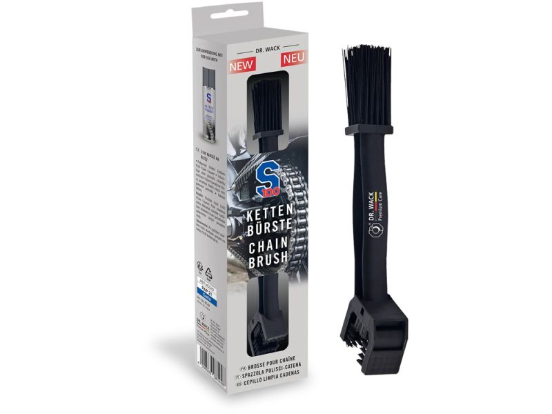 S100 Kettenbürste für Kettenreinigung (Schwarz)