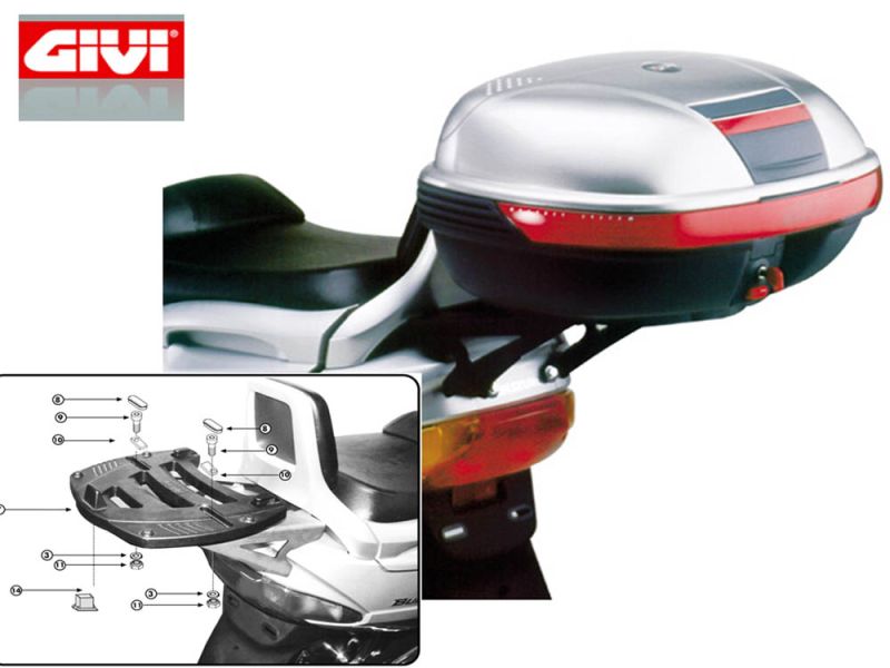 GIVI Monokey SR Gepäckbrücke Suzuki Burgmann 250 / 400 (1998-2002)