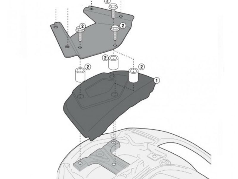 GIVI Plastik Abdeckung für Rückenlehne Suzuki AN 650 Z Burgman (2013-)