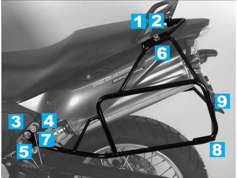 Hepco & Becker Lock-It Kofferträger Aprilia Pegaso 650 Strada / Trail