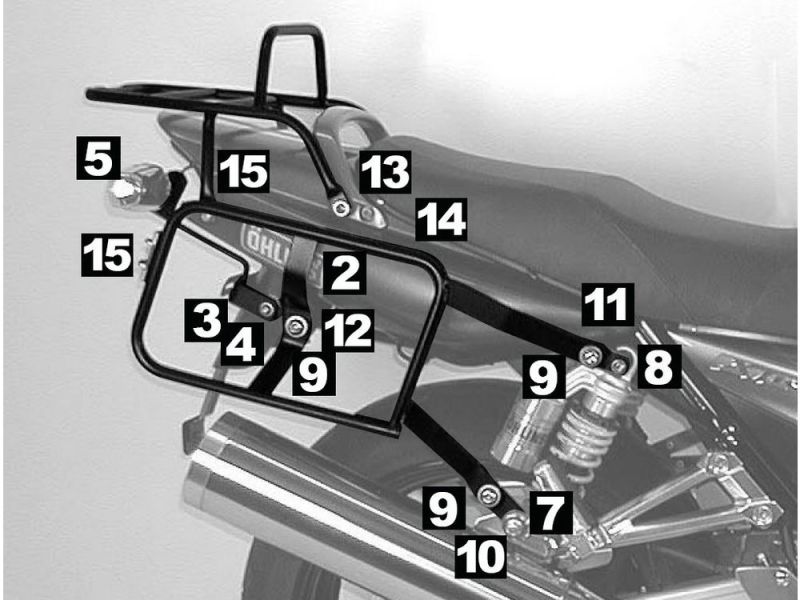 Hepco & Becker Lock-It Komplettträger Yamaha XJR 1300 (2007-)