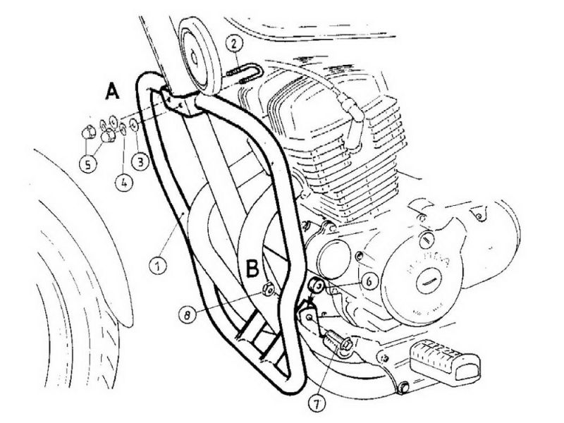 Hepco & Becker Sturzbügel Honda CA 125 Rebel