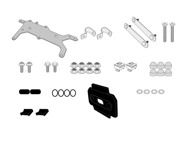 GIVI Montagesatz S250 an PL4121 für Kawasaki Versys-X 300 (2017-)