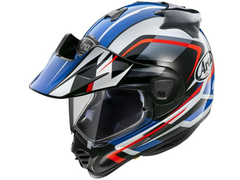 Arai Tour-X5 Discovery Blue Endurohelm (Blau/Schwarz/Weiß/Rot)