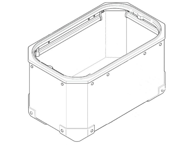 GIVI Kofferboden OBKN48AL (silber | links)